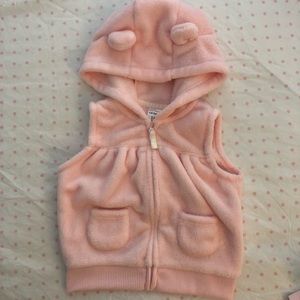 Pink Vest with Hoodie size 18 months